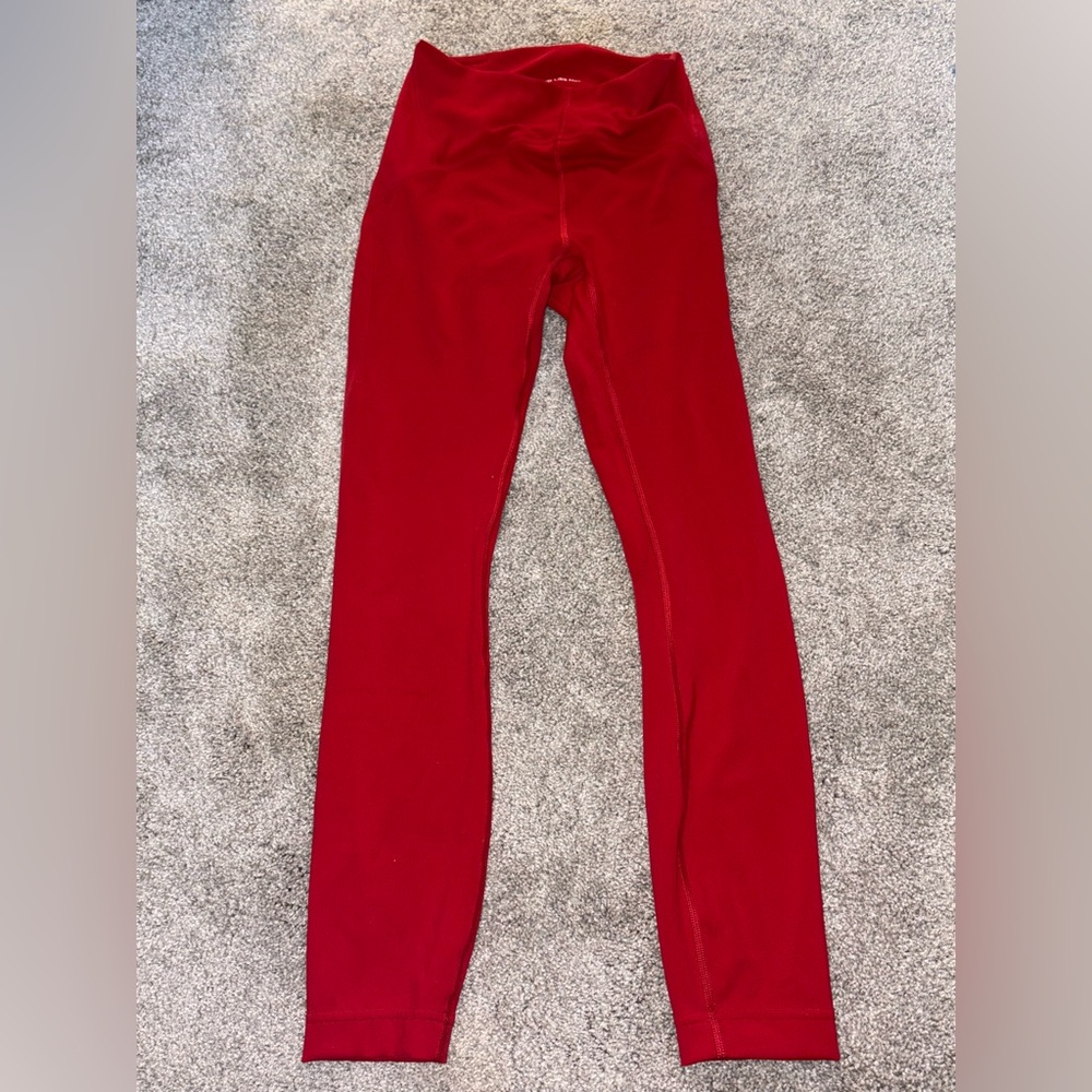 lululemon athletica dark red Leggings